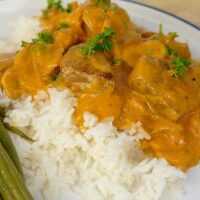 Serveersuggestie Boeuf stroganoff