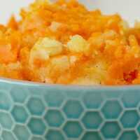 Serveersuggestie Twee-kleuren aardappelpuree