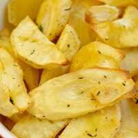 Serveersuggestie Geroosterde pastinaak - Lovemyfood.nl
