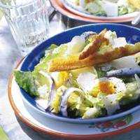 Serveersuggestie Snelle caesar salade ****