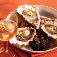 Serveersuggestie Oesters in bieslookvinaigrette