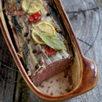 Serveersuggestie Wildterrine van gans en ander wild